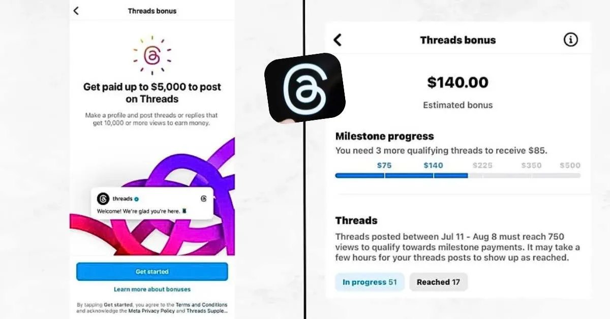 Programa de bonificaciones de Threads.