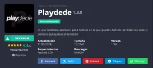 Cómo descargar Playdede