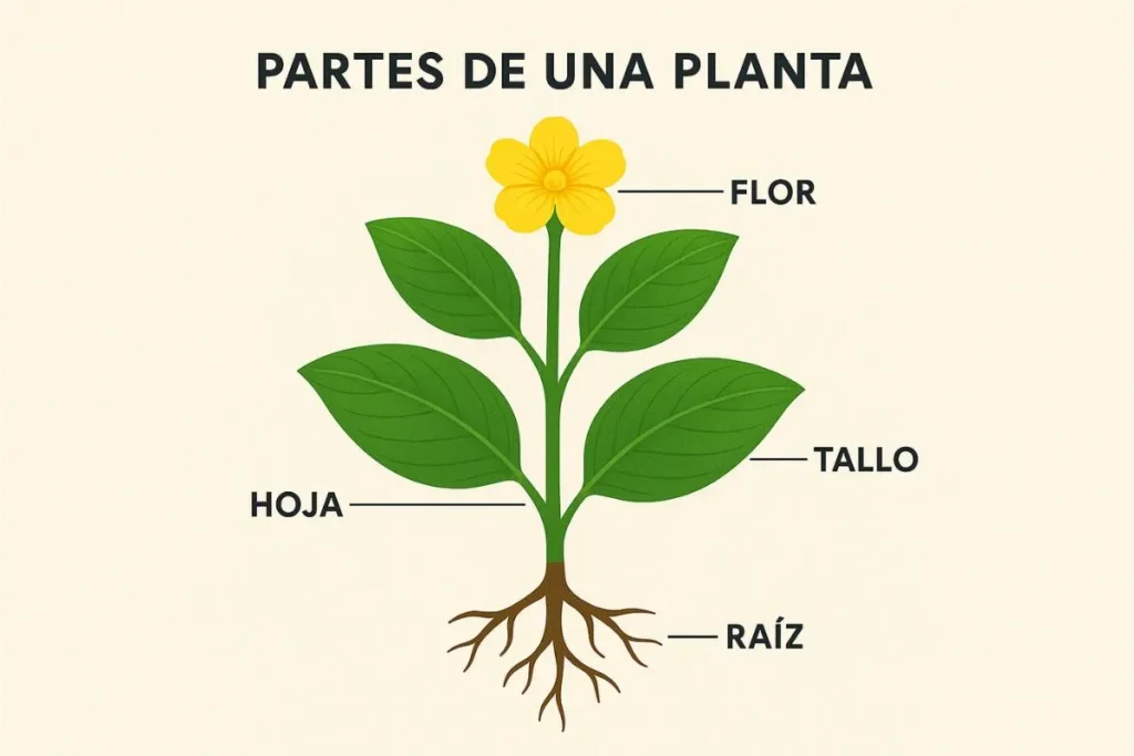 Partes de una planta