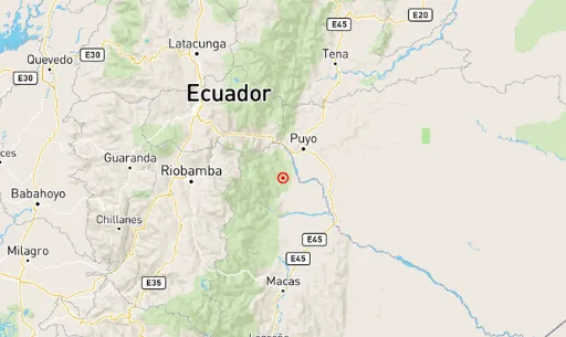 Sismo de Pastaza cerca de Puyo
