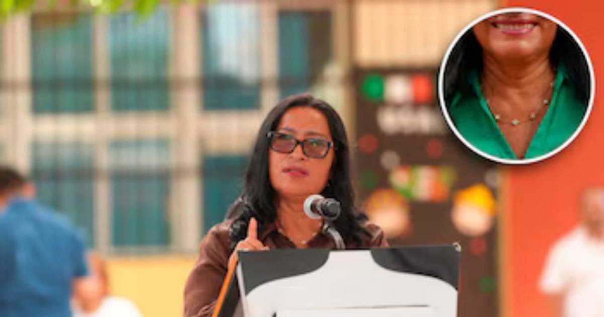 Alcaldesa presume collar de $227 mil pesos y dice que todo es “por amor del pueblo