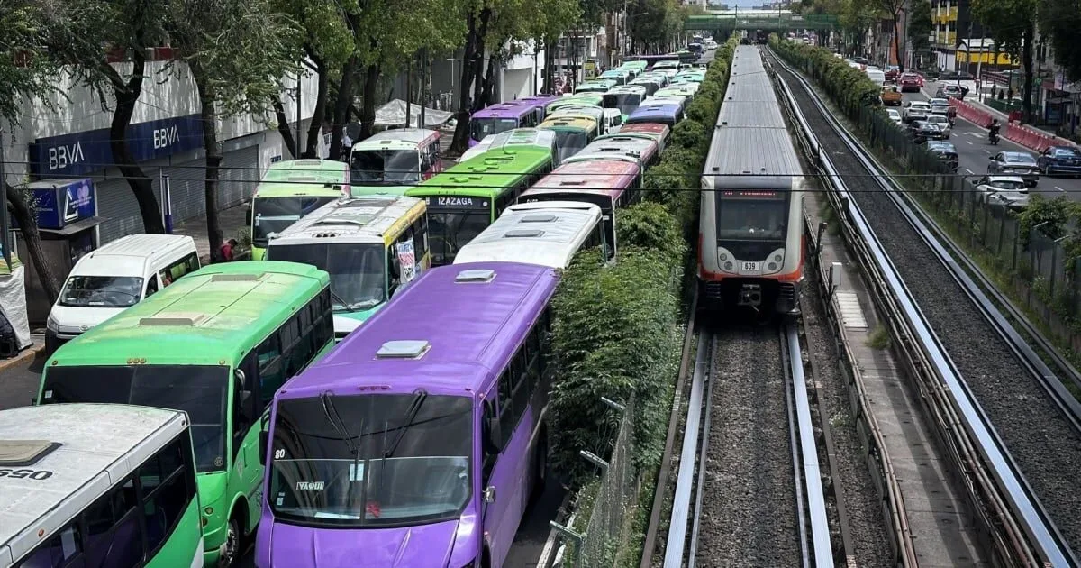Megabloqueo en CDMX: Transportistas exigen subir el pasaje a 14 pesos