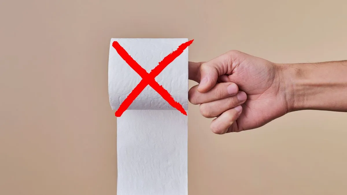 limpiarse con papel higiénico