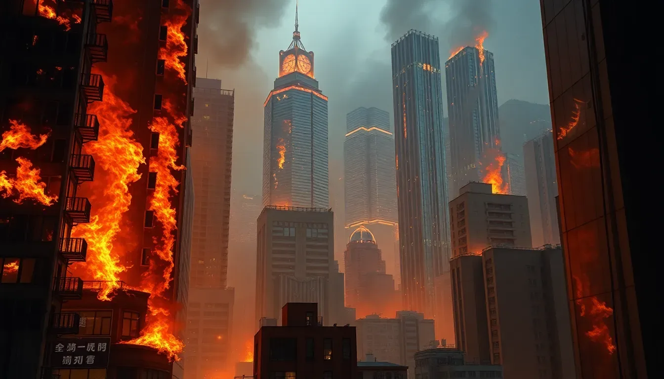 Incendio en Hong Kong