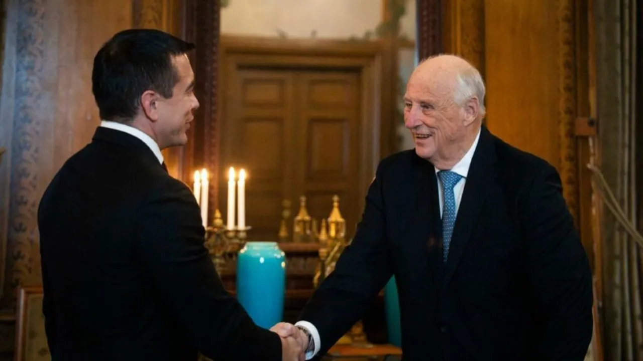 Daniel Noboa se reunió con el rey y el príncipe heredero de Noruega