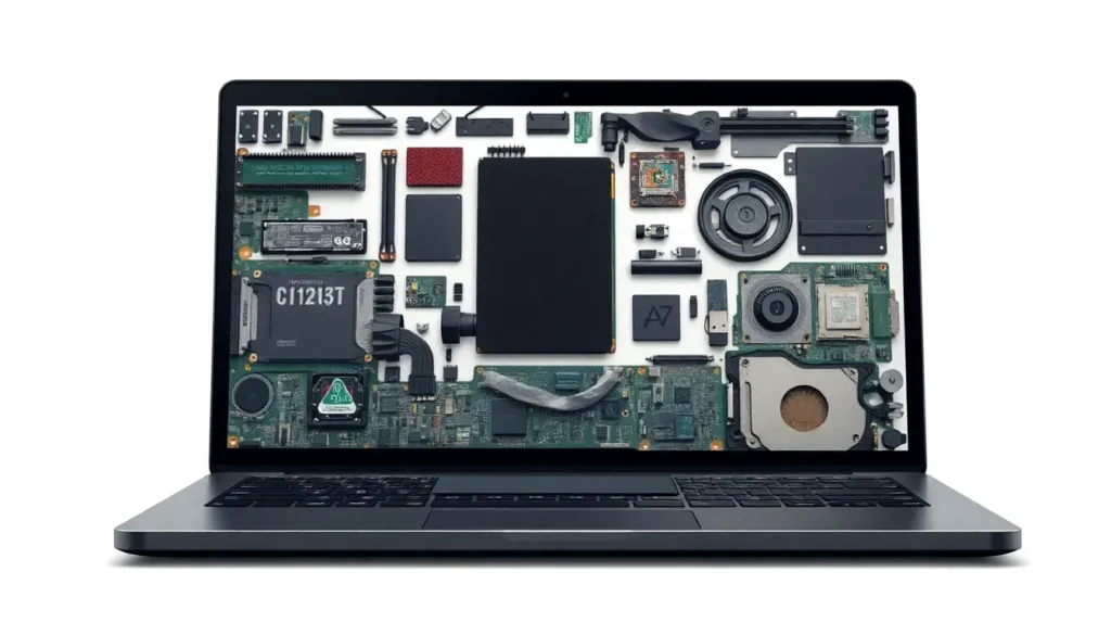 partes de una laptop