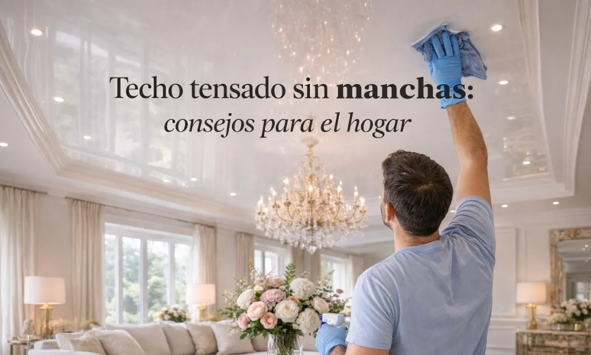 Techo tensado sin manchas