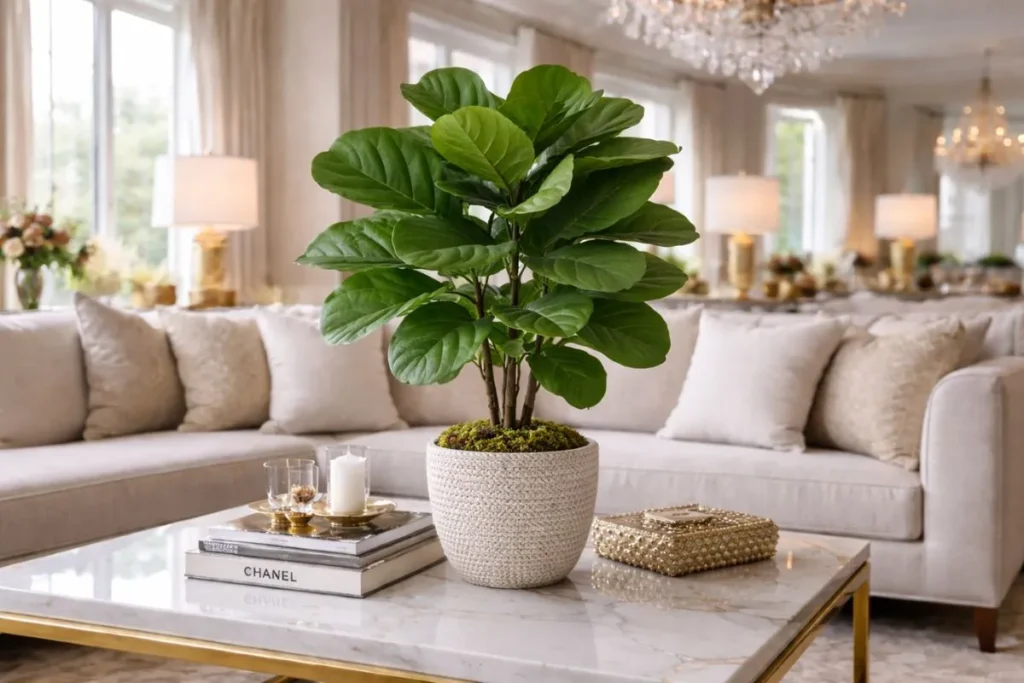 Una planta en la mesa hace que tucasa paresca cara