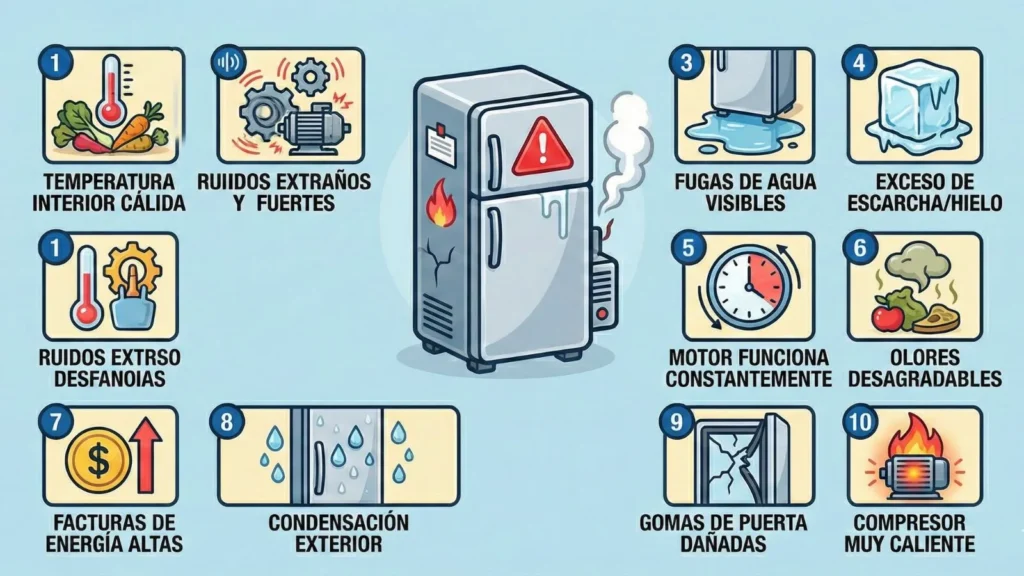 Señales de que tu nevera necesita una reparación