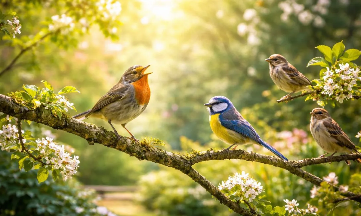 Si escuchas pajaros cantar en tu casa o jardín