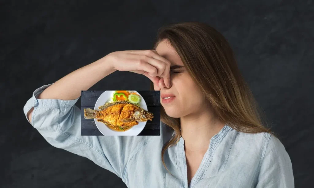 Olor fuerte del pescado