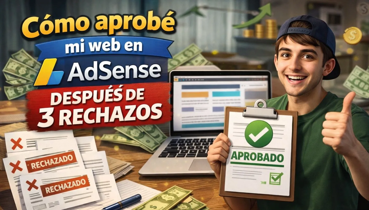 Cómo aprobé mi web en AdSense después de 3 rechazos