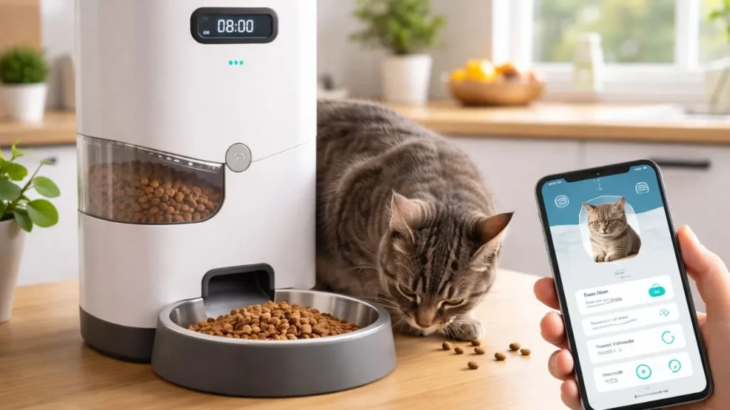 Mejores dispensadores de comida inteligentes para gatos
