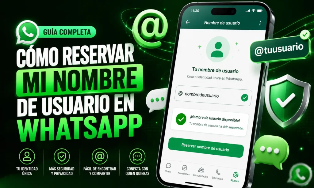 Cómo reservar mi nombre de usuario en Whatsapp