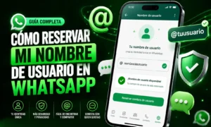 Cómo reservar mi nombre de usuario en Whatsapp