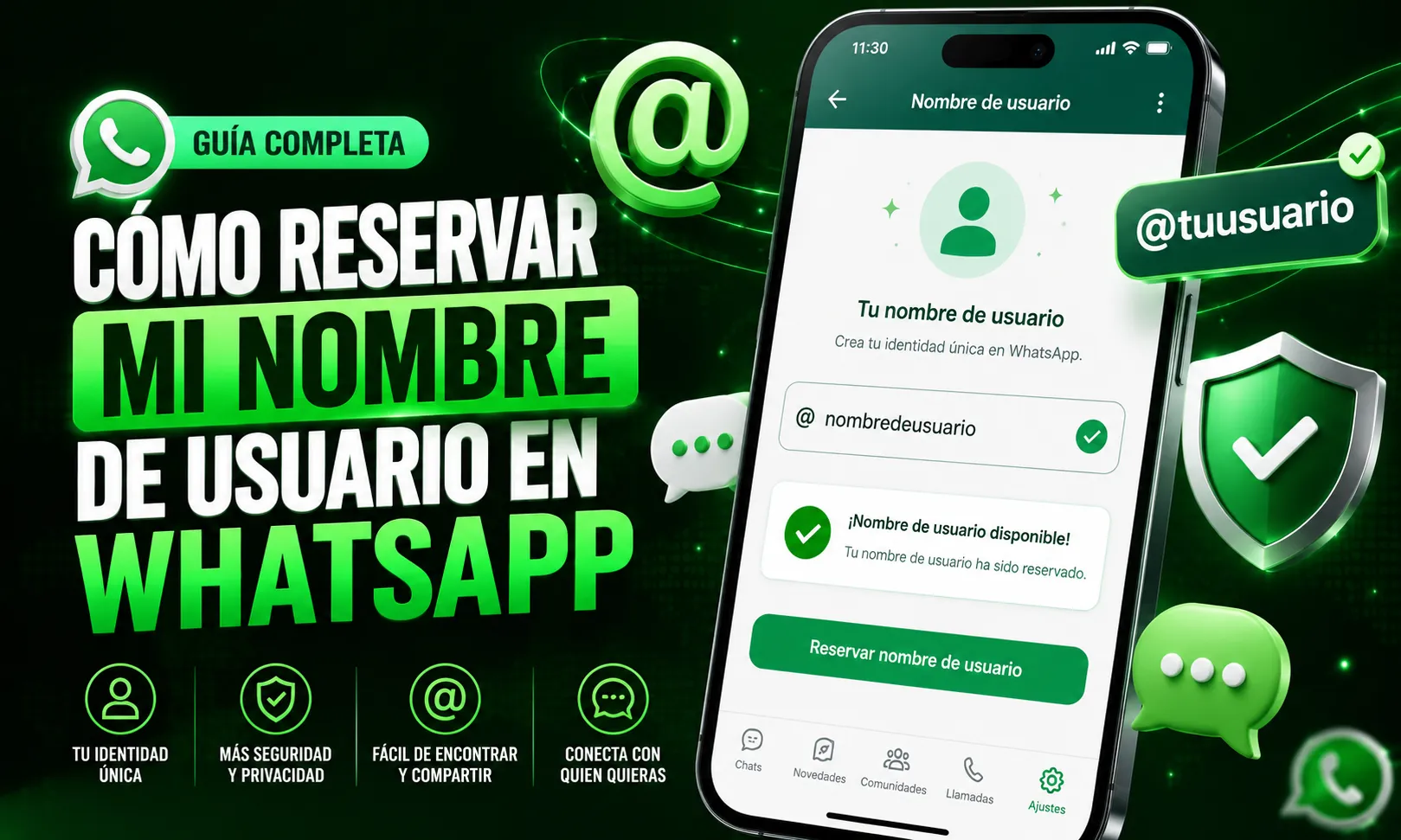 Cómo reservar mi nombre de usuario en Whatsapp
