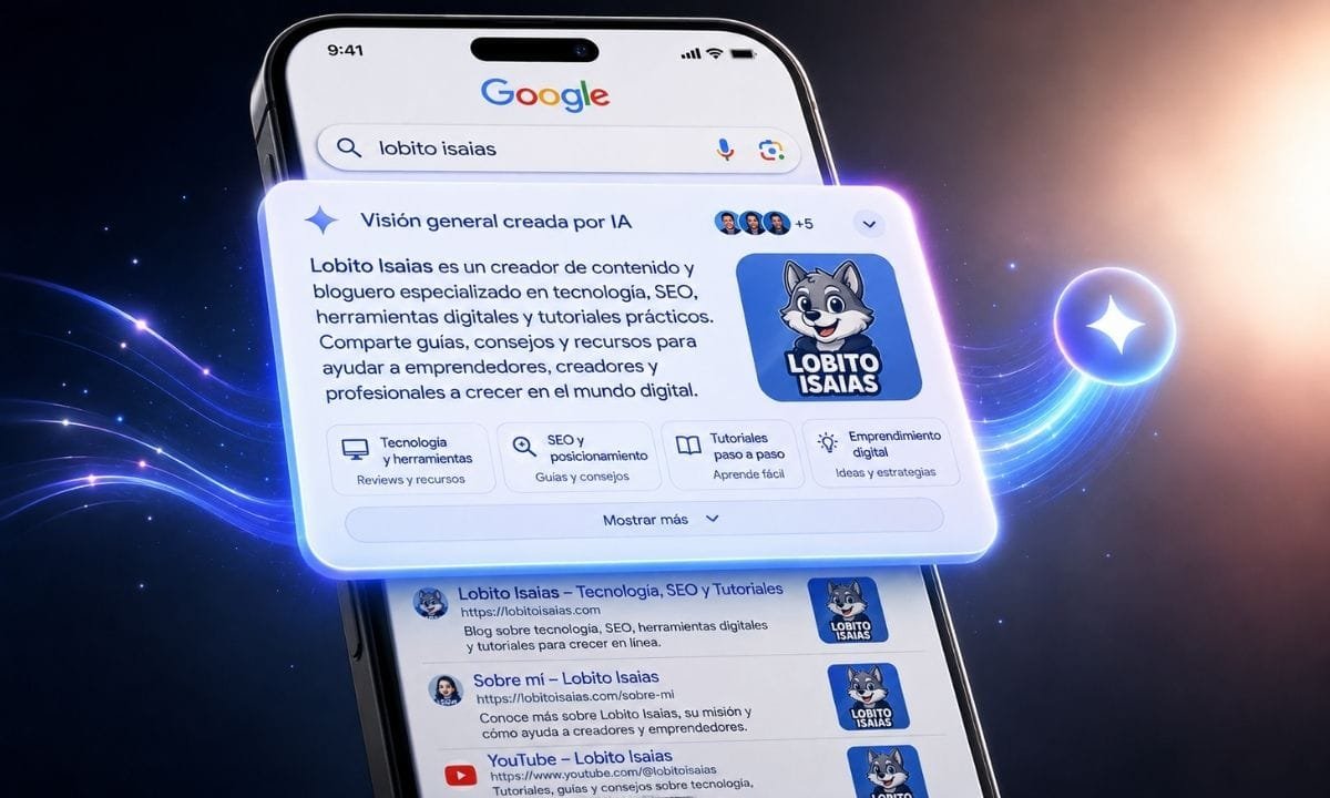 Google Search mostrando una respuesta de inteligencia artificial antes de los resultados tradicionales
