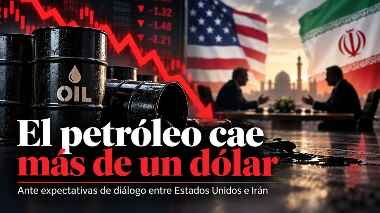 El petróleo cae más de un dólar