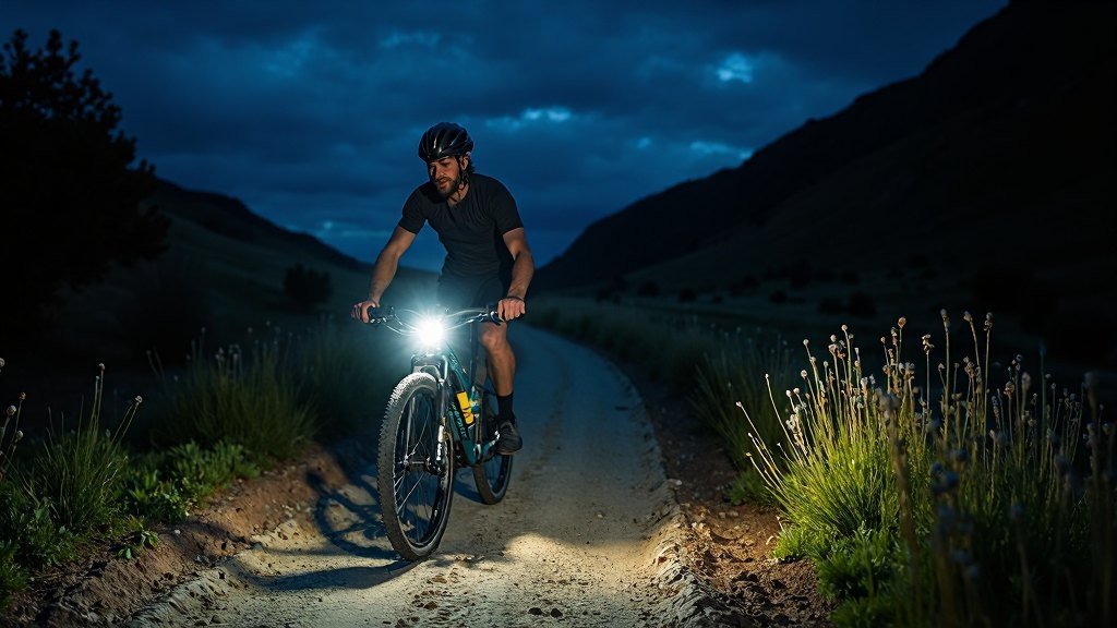 A qué distancia debe iluminar una luz de bicicleta para frenar a tiempo