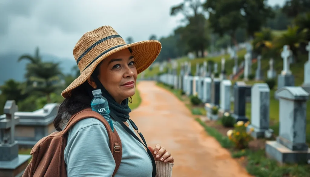 Qué llevar para visitar el cementerio en Ecuador si hace calor o llueve
