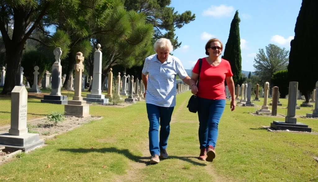 Visitar el cementerio con niños o adultos mayores: una guía para prepararse